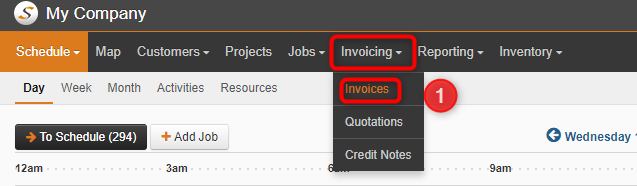 wave export invoices